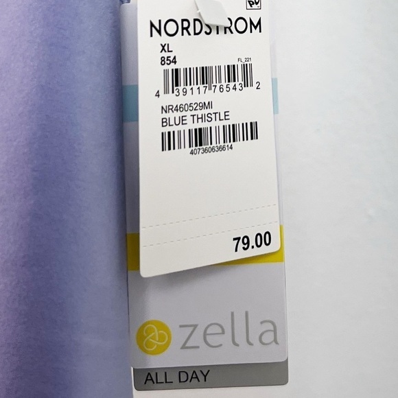 NWT Zella Live in Active Mini Dress w/ Shorts in Blue Thistle (Purple) - Picture 4 of 7